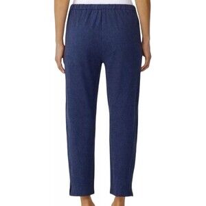 Eileen Fisher Pants Womens Medium Blue Iris Tapered Organic Cotton Hemp Comfy